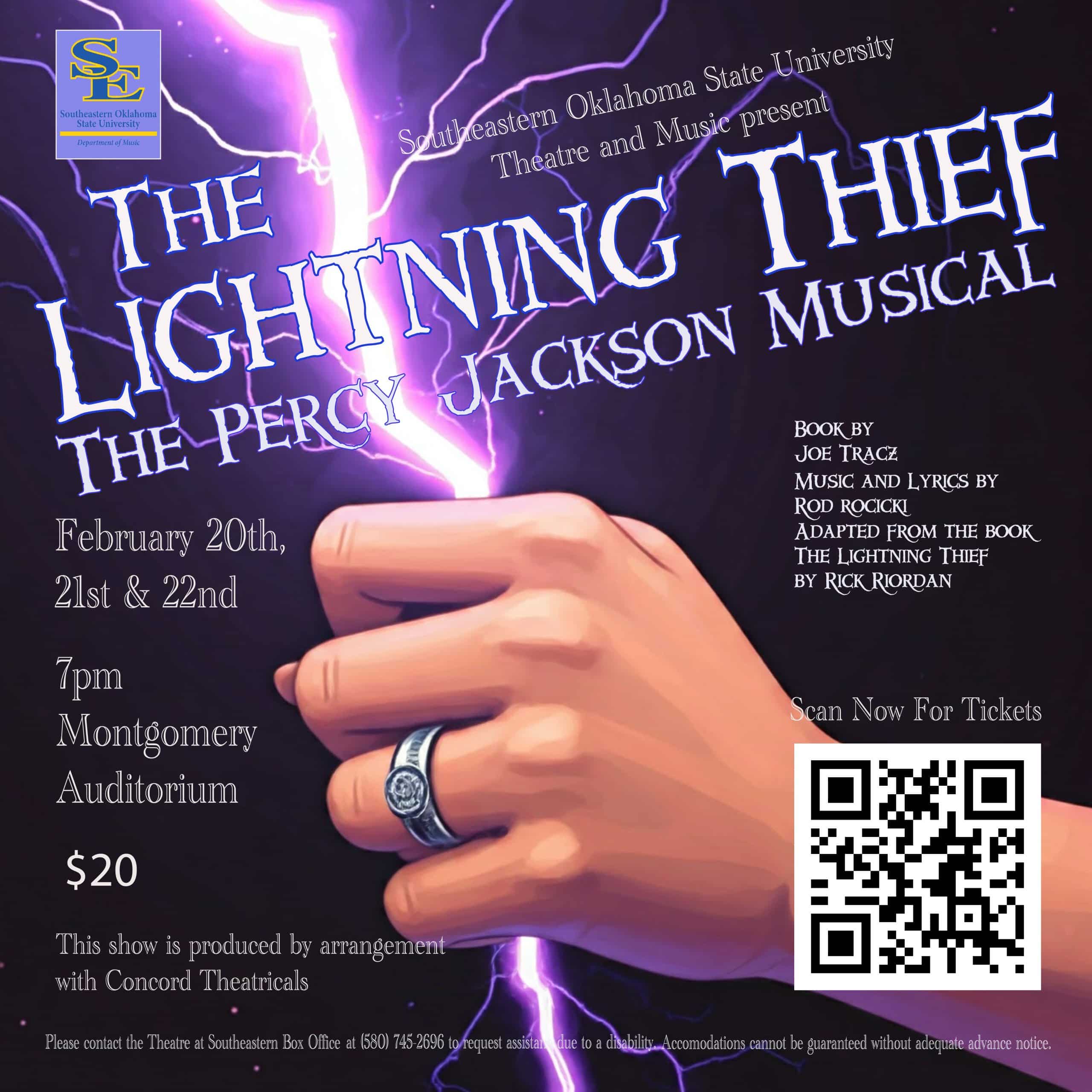 A poster for The Lightning Thief The Musical