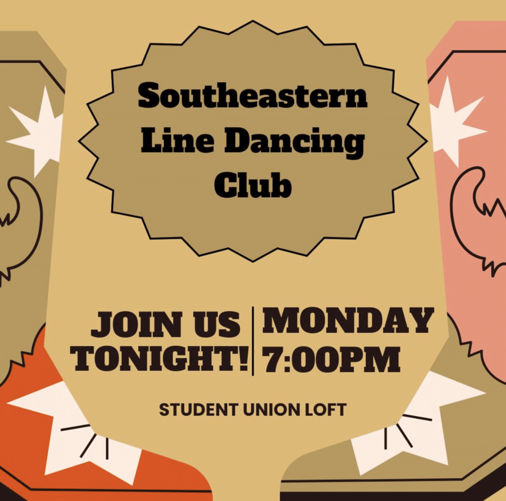 SE Line Dance Club meets on Mondays at 7 pm