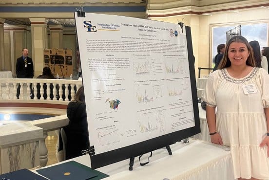 Emma Quintana represents Southeastern at Research Day at the Capitol Thumbnail