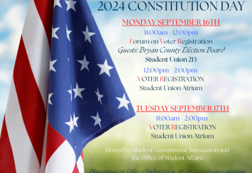 SE Student Government Association to host Constitution Day voter registration events Thumbnail